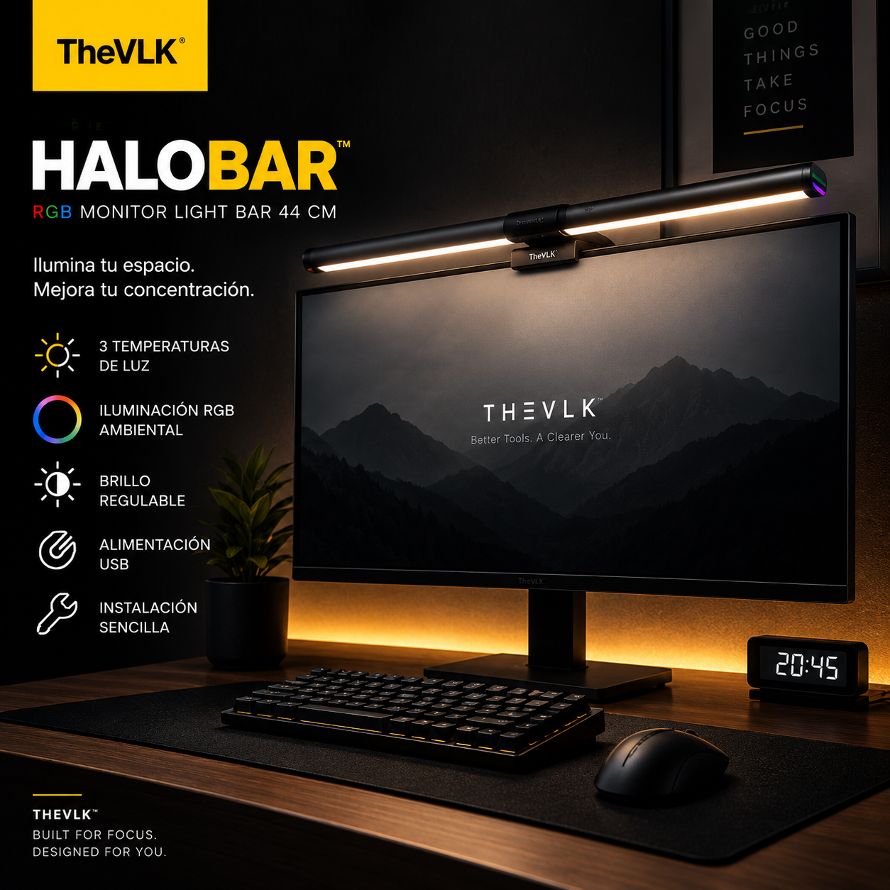TheVLK HaloBar™ | RGB Monitor Light 44 cm
