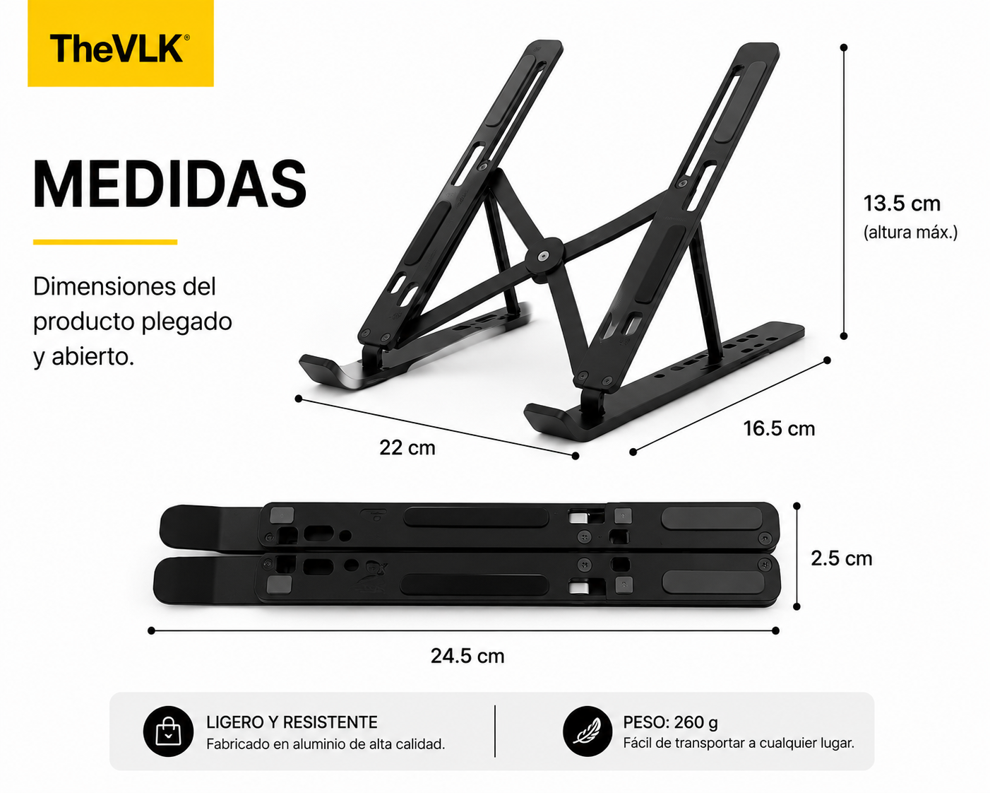TheVLK LiftStand™ | Soporte Plegable para Laptop