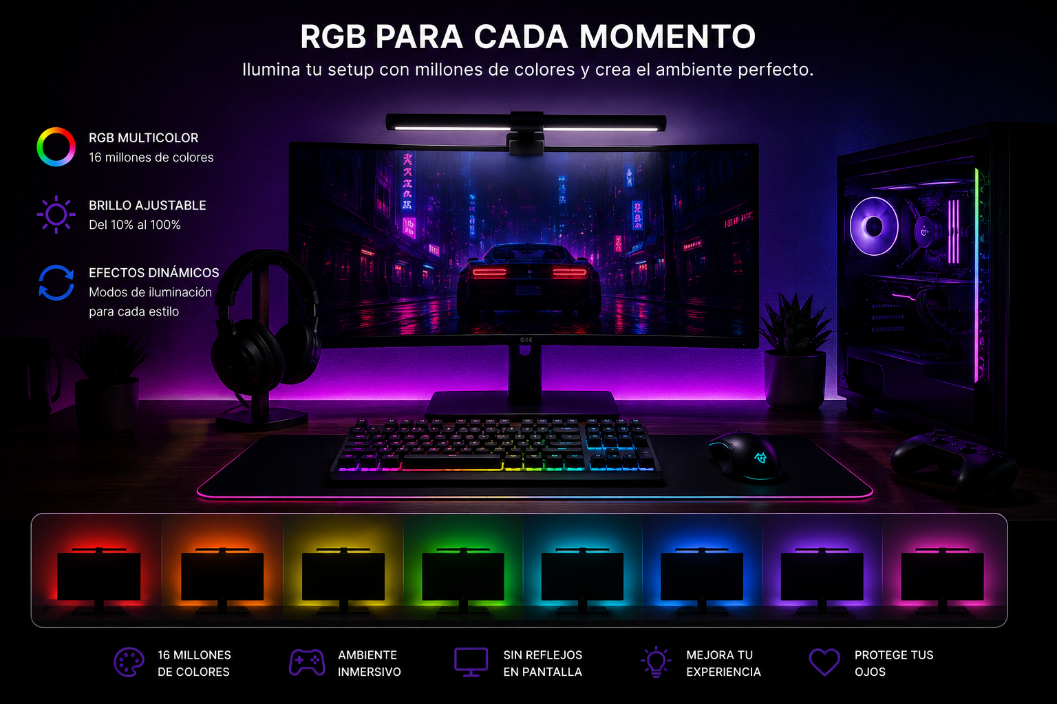 TheVLK HaloBar™ | RGB Monitor Light 44 cm